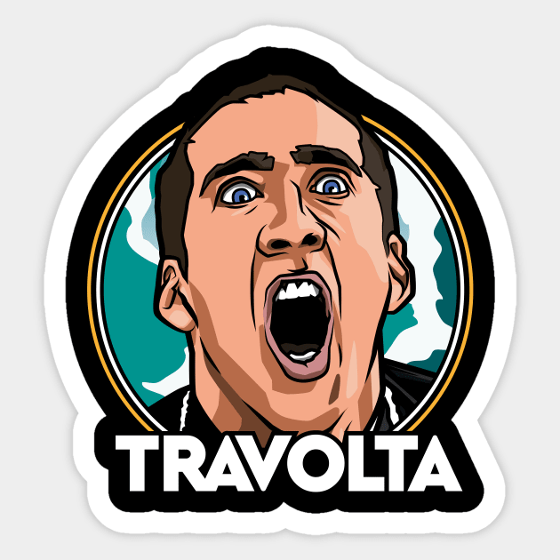 Nicolas Cage Travolta Sticker by RetroReview